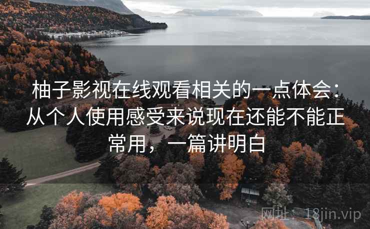 柚子影视在线观看相关的一点体会：从个人使用感受来说现在还能不能正常用，一篇讲明白