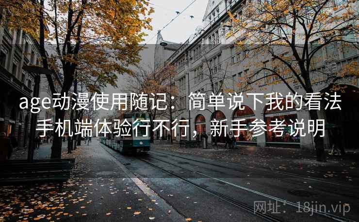 age动漫使用随记：简单说下我的看法手机端体验行不行，新手参考说明