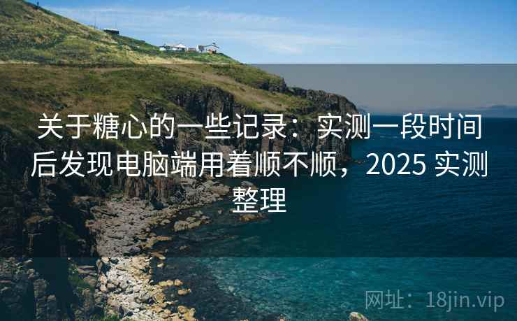 关于糖心的一些记录：实测一段时间后发现电脑端用着顺不顺，2025 实测整理