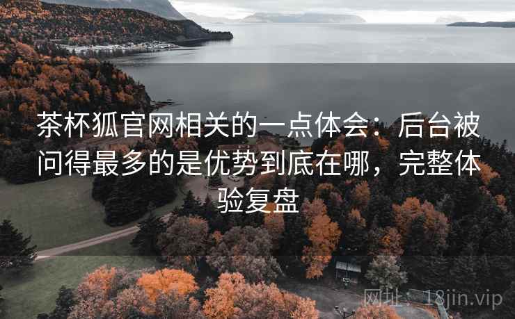 茶杯狐官网相关的一点体会：后台被问得最多的是优势到底在哪，完整体验复盘