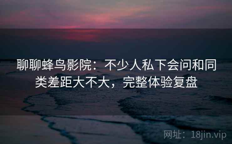 聊聊蜂鸟影院：不少人私下会问和同类差距大不大，完整体验复盘